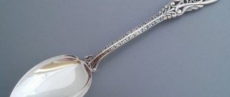 Серебряная ложка на первый зуб